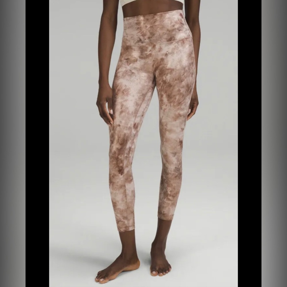 Lululemon align cocoa Diamond dye shine leggings 25”